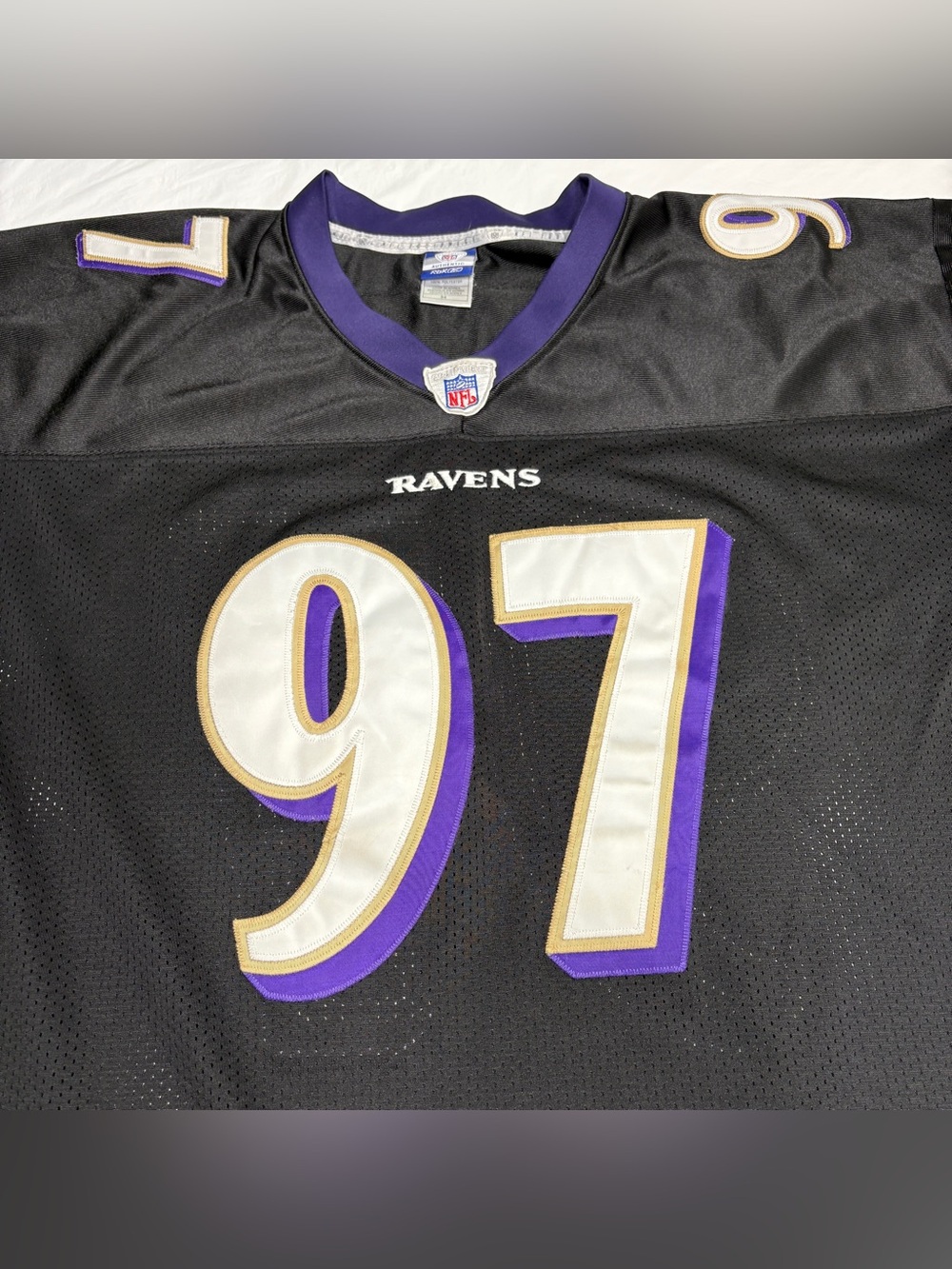 Vintage Reebok On-Field Baltimore Ravens Kelly Gregg #97 NFL Jersey Men’s 54 3XL - Picture 3 of 10